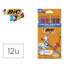 Lapices de colores bic evolution stripes caja de 12 colores surtidos