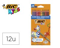 Lapices de colores bic evolution stripes caja de 12 colores surtidos