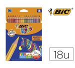 Lapices de colores bic evolution stripes caja de 18 colores surtidos