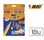 Lapices de colores bic evolution stripes caja de 18 colores surtidos