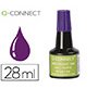 Tinta tampon q-connect violeta bote 28 ml