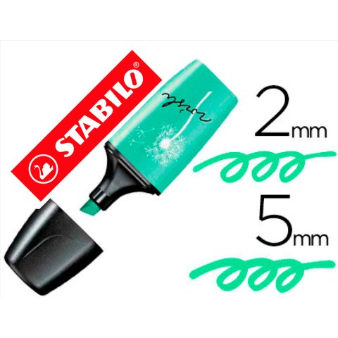 Rotulador stabilo boss mini pastel love pizca de menta