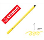 Rotulador stabilo acuarelable pen 68 amarillo limon punta gruesa 1mm