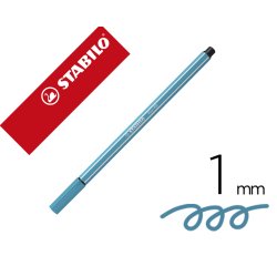 Rotulador stabilo acuarelable pen 68 azul cobalto punta gruesa 1mm