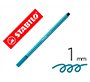 Rotulador stabilo acuarelable pen 68 azul cobalto punta gruesa 1mm