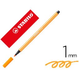 Rotulador stabilo acuarelable pen 68 bermellon palido punta gruesa 1mm