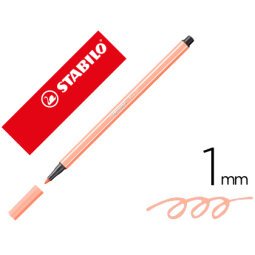 Rotulador stabilo acuarelable pen 68 carne claro punta gruesa 1mm