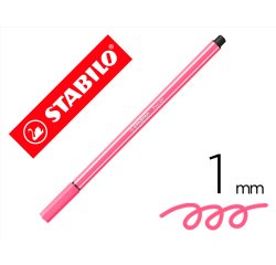 Rotulador stabilo acuarelable pen 68 rosa claro punta gruesa 1 mm