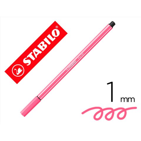 Rotulador stabilo acuarelable pen 68 carne oscuro punta gruesa 1mm