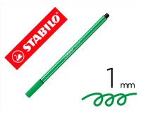 Rotulador stabilo acuarelable pen 68 esmeralda claro punta gruesa 1mm