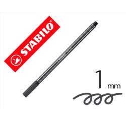 Rotulador stabilo acuarelable pen 68 gris azulado intenso punta gruesa 1mm