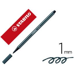 Rotulador stabilo acuarelable pen 68 gris azulado intenso punta gruesa 1mm