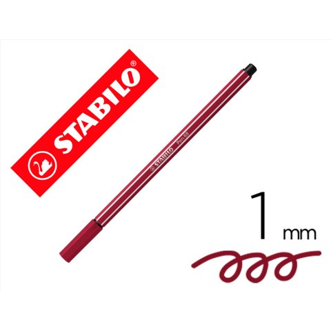 Rotulador stabilo acuarelable pen 68 purpura punta gruesa 1mm