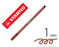 Rotulador stabilo acuarelable pen 68 siena tostado punta gruesa 1mm