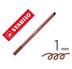Rotulador stabilo acuarelable pen 68 siena tostado punta gruesa 1mm