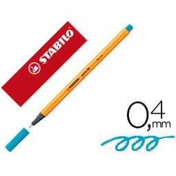 Rotulador stabilo punta de fib ra point 88 azul cobalto punta fina 0,4mm