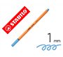 Rotulador stabilo punta de fib ra point 88 azul claro punta fina 0,4mm