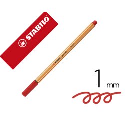 Rotulador stabilo punta de fib ra point 88 bermellon punta fina 0,4mm