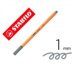 Rotulador stabilo punta de fib ra point 88 gris azulado claro punta fina 0,4mm