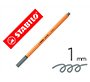 Rotulador stabilo punta de fib ra point 88 gris azulado claro punta fina 0,4mm