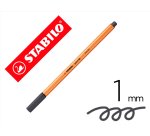 Rotulador stabilo punta de fib ra point 88 gris azulado intenso punta fina 0,4mm