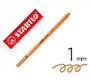 Rotulador stabilo punta de fib ra point 88 ocre punta fina 0,4mm