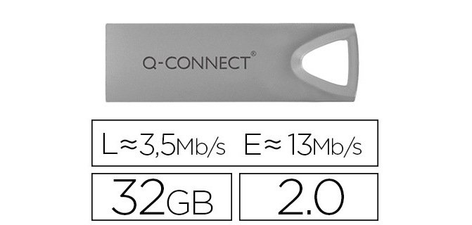 Memoria usb q-connect flash premium 32 gb 2.0