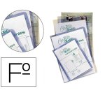 Carpeta dossier uñero saro pvc folio 280 mc transparente