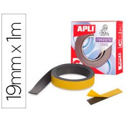 Cinta adhesiva apli magnetica 19mm x 1m