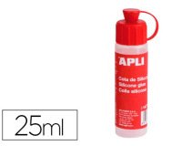 Cola de silicona apli para goma eva bote de 25 ml