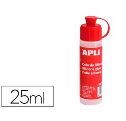 Cola de silicona apli para goma eva bote de 25 ml