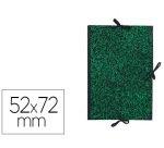 Carpeta dibujo canson classic 52x72 cm con lazos marmol verde