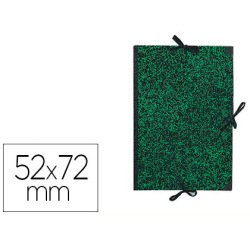 Carpeta dibujo canson classic 52x72 cm con lazos marmol verde