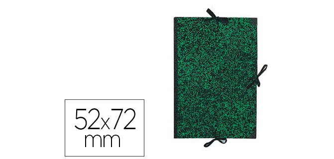 Carpeta dibujo canson classic 52x72 cm con lazos marmol verde