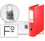 Archivador de palanca esselte n.1 polipropileno folio lomo 75 mm rojo