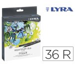 Rotulador lyra aqua brush duo caja de 36 colores surtidos