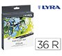 Rotulador lyra aqua brush duo caja de 36 colores surtidos