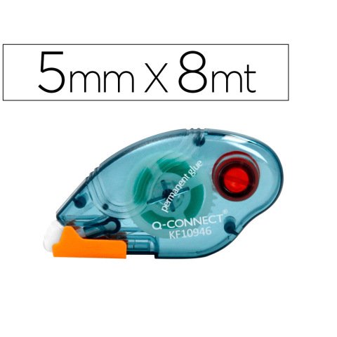 Pegamento q-connect roller compact permanente 6,5 mm de ancho x 8,5 m unidad