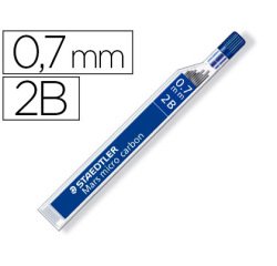 Minas staedtler mars micro grafito 0,7 mm 2b tubo con 12 unidades