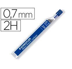Minas staedtler mars micro grafito 0,7 mm 2h tubo con 12 unidades