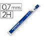 Minas staedtler mars micro grafito 0,7 mm 2h tubo con 12 unidades