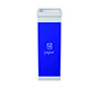 Papelera contenedor reciclaje paperflow con tapa poliestireno para papeles 60 l 76x36,3x26,3 cm