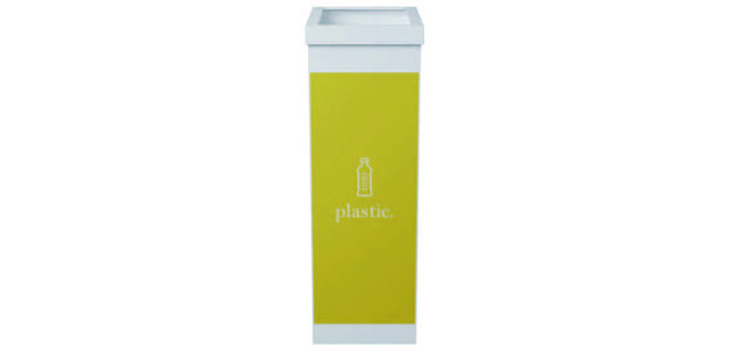 Papelera contenedor reciclaje Paperflow poliestireno para plásticos 60L 