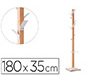 Perchero madera paperflow haya 8 colgadores con paraguero blanco altura 180 cm