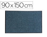 Alfombra para suelo paperflow texturizado antipolvo ecologica material reciclado gris 90x150 cm