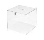 Urna electoral archivo 2000 cuadrada con cerradura y 2 llaves metacrilato 300x300x300 mm