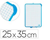 Pizarra blanca liderpapel 25x35 cm con rotulador y borrador