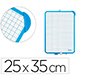 Pizarra blanca liderpapel 25x35 cm doble cara lisa y cuadriculada con rotulador y borrador