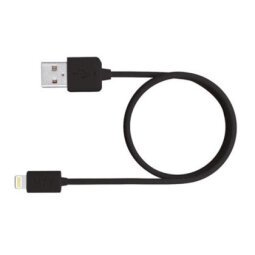 Cable usb 2.0 a apple lightning mediarange usb 2.0 longitud de cable 1 mt negro