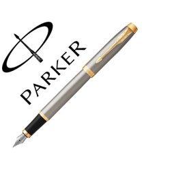 Pluma parker im metal cepillado gt